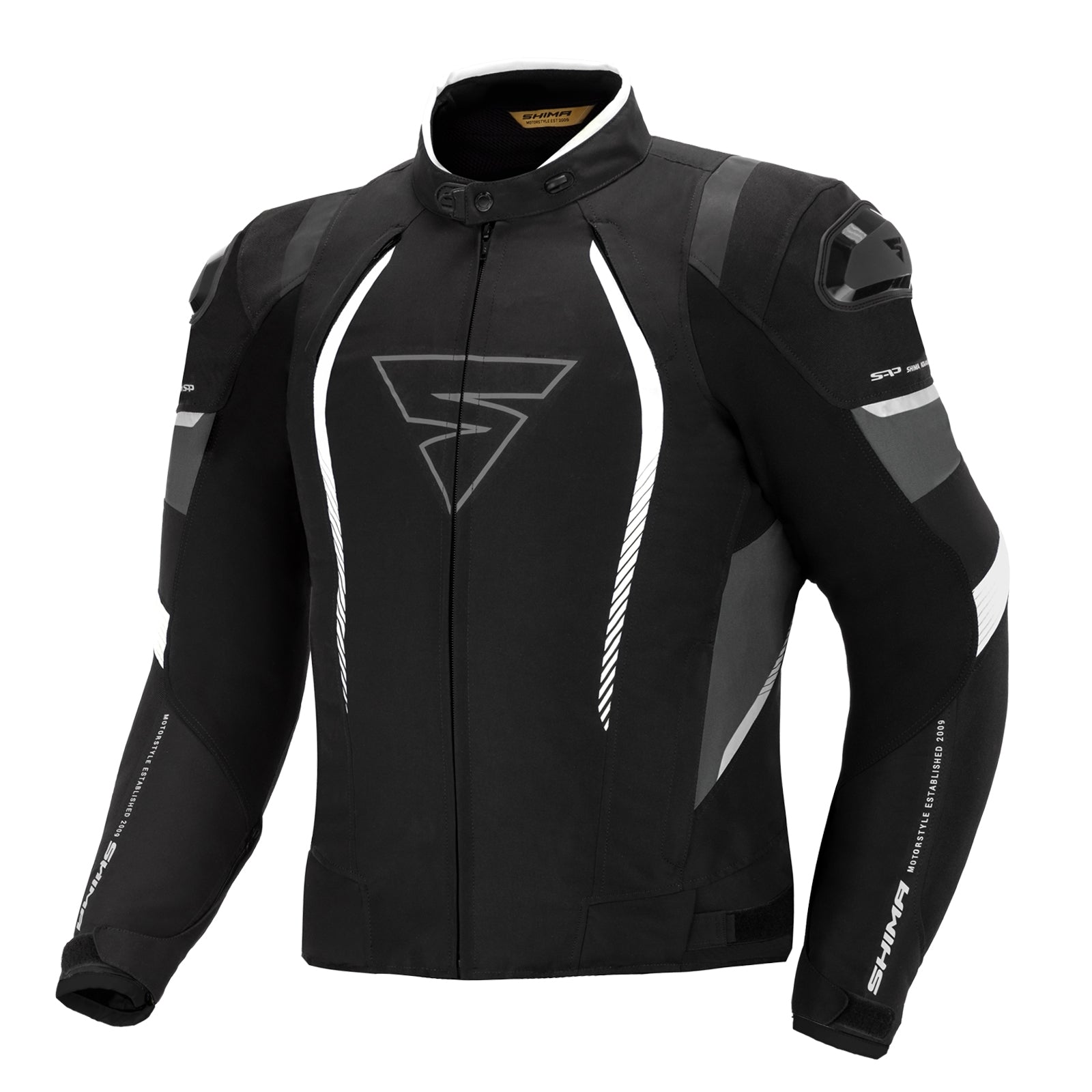SHIMA SOLID PRO BLACK Chaqueta Textil de Moto