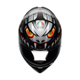 AGV K1 S LYZARD CASCO INTEGRAL DE MOTOCICLETA NEGRO MATE GRIS ROJO