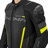 SHIMA SOLID 2.0 CHAQUETA TEXTIL DE MOTO HOMBRE NEGRO AMARILLO