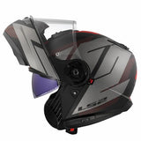 LS2 FF908 STROBE II CODE CASCO DE MOTO NEGRO GRIS