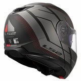LS2 FF908 STROBE II CODE CASCO DE MOTO NEGRO GRIS
