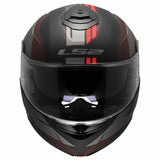 LS2 FF908 STROBE II CODE CASCO DE MOTO NEGRO GRIS