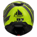 LS2 FF908 STROBE II CODE CASCO DE MOTO H-V AMARILLO GRIS