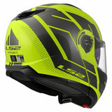 LS2 FF908 STROBE II CODE CASCO DE MOTO H-V AMARILLO GRIS