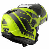 LS2 FF908 STROBE II CODE CASCO DE MOTO H-V AMARILLO GRIS