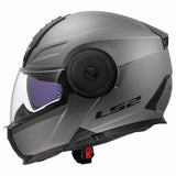 LS2 FF902 SCOPE II SOLID CASCO DE MOTO MATE TITANIUM