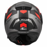 LS2 FF902 SCOPE II DURIA CASCO DE MOTO NEGRO ROJO