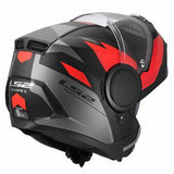 LS2 FF902 SCOPE II DURIA CASCO DE MOTO NEGRO ROJO
