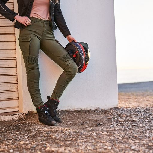 SHIMA PANTALONE DENIM JEANS GIRO 2.0 LADY VAQUERO KHK