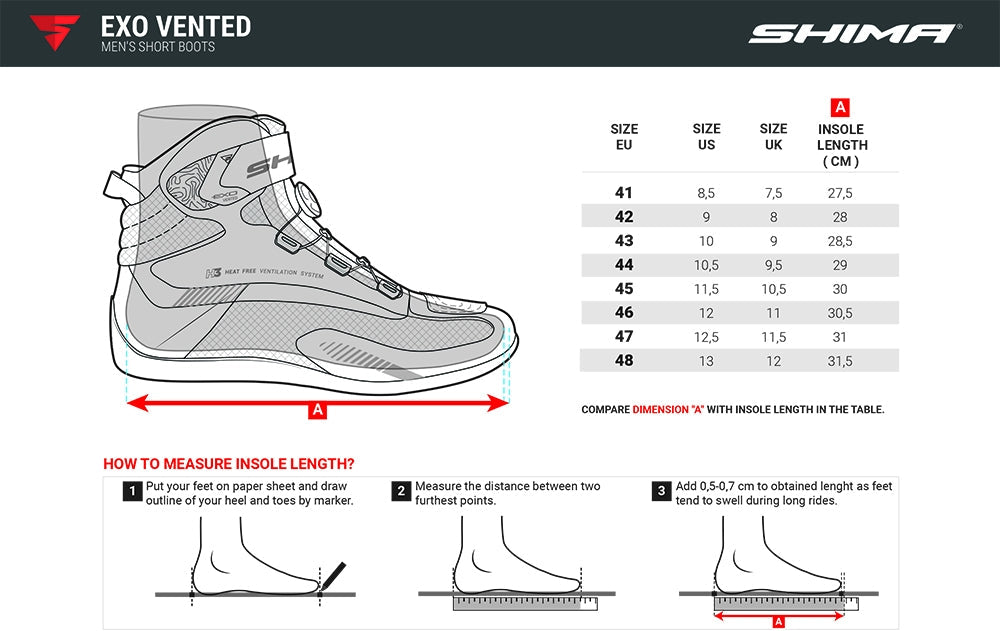 SHIMA EXO VENTED MEN BOOTS BLACK - SECURTEX MOTOR S.L (t/a MaximoMoto)