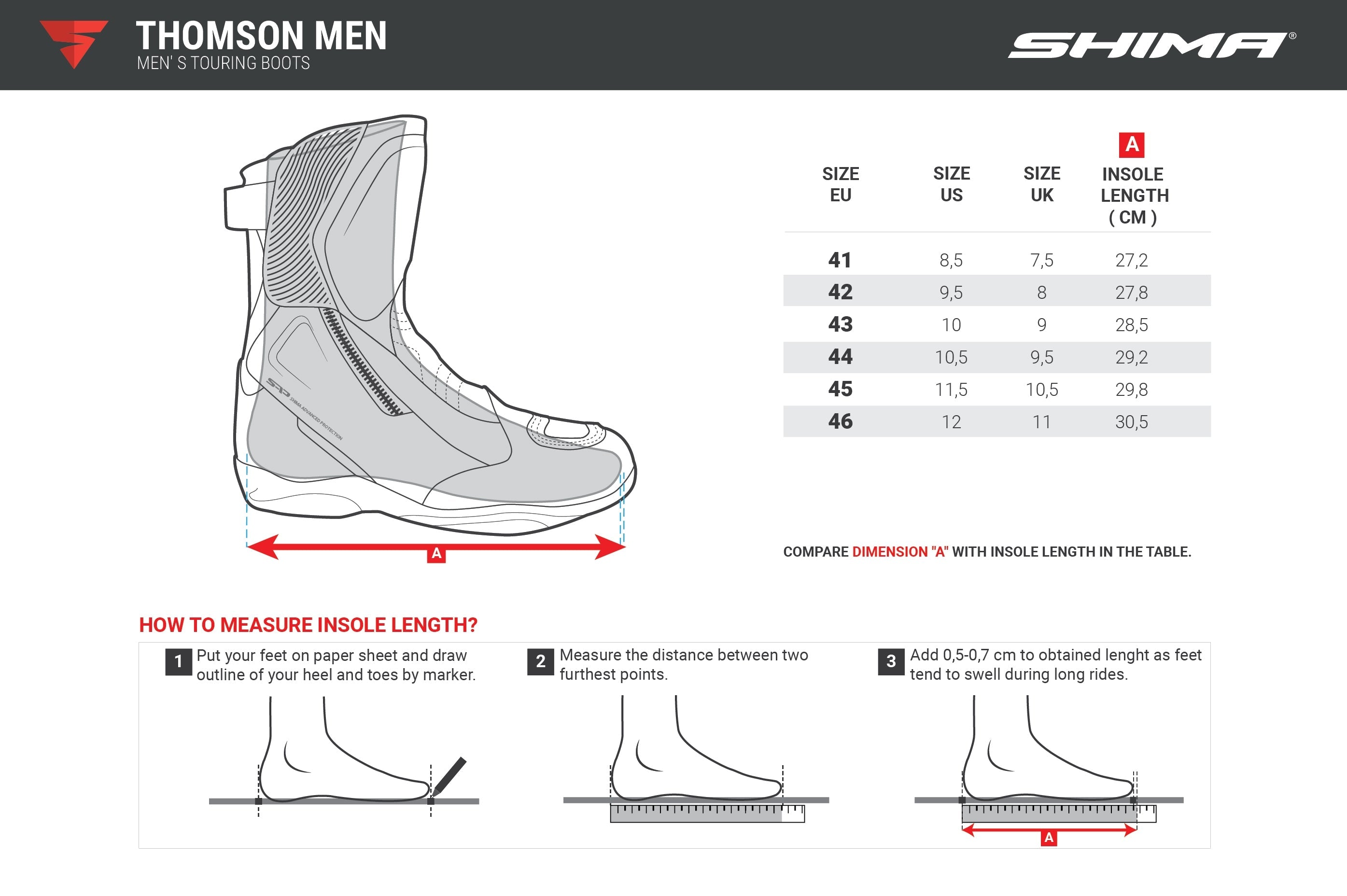 SHIMA THOMSON MEN BOOTS BROWN - SECURTEX MOTOR S.L (t/a MaximoMoto)