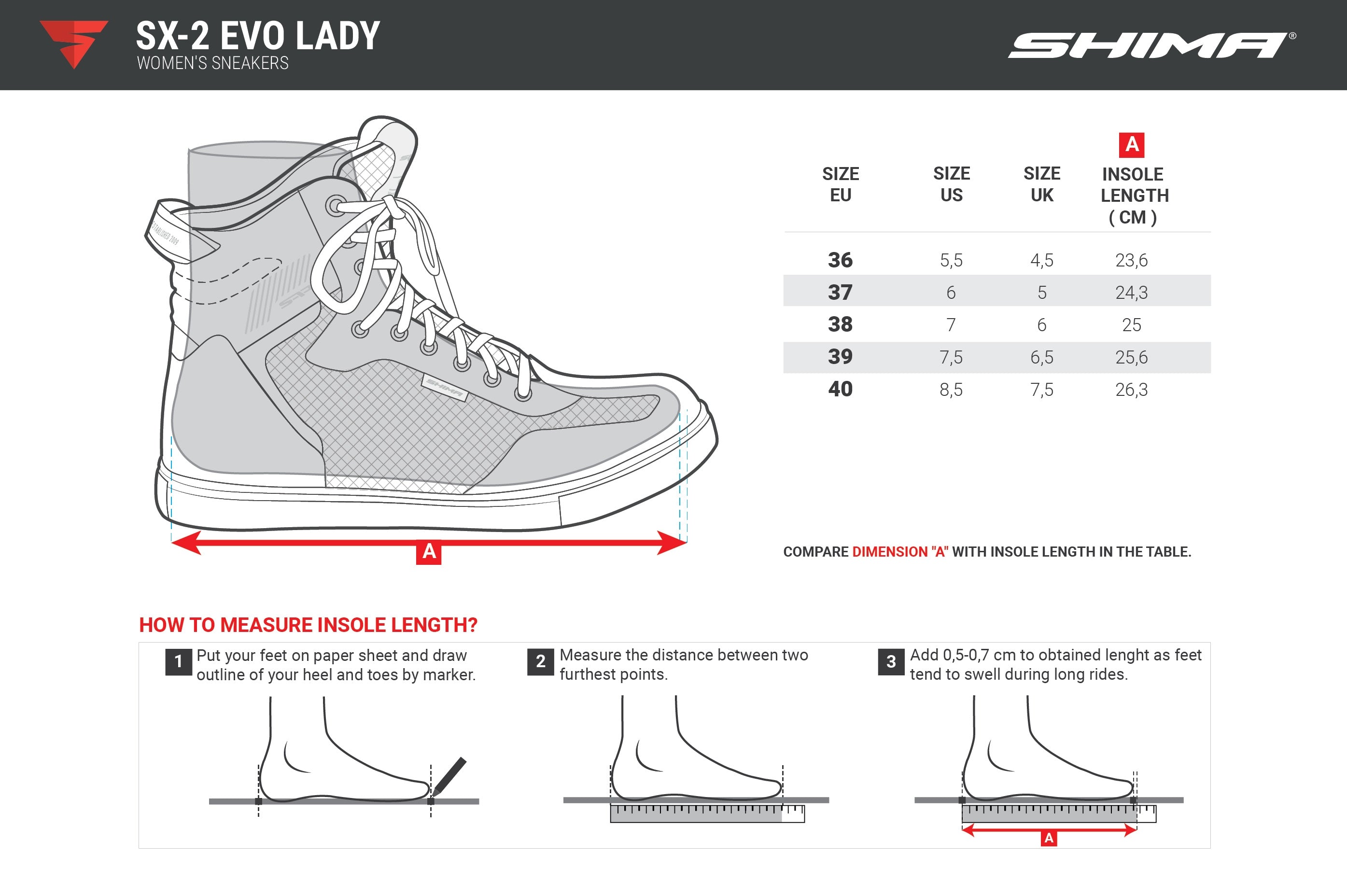 SHIMA SX-2 EVO LADY BOOTS GREY - SECURTEX MOTOR S.L (t/a MaximoMoto)