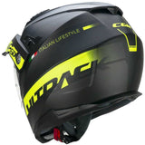 CGM 666S TWIN HITRACK Casco Aventura Negro Mate Amarillo