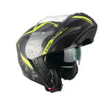 CGM 569G C-MAX CITY Casco Modular Negro Fluor Amarillo Mate
