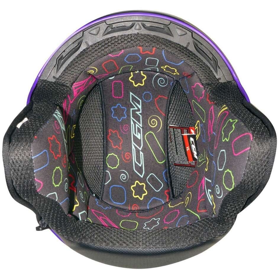 CGM 261X MINI SIGN Casco Abierto Azul Celeste Mate