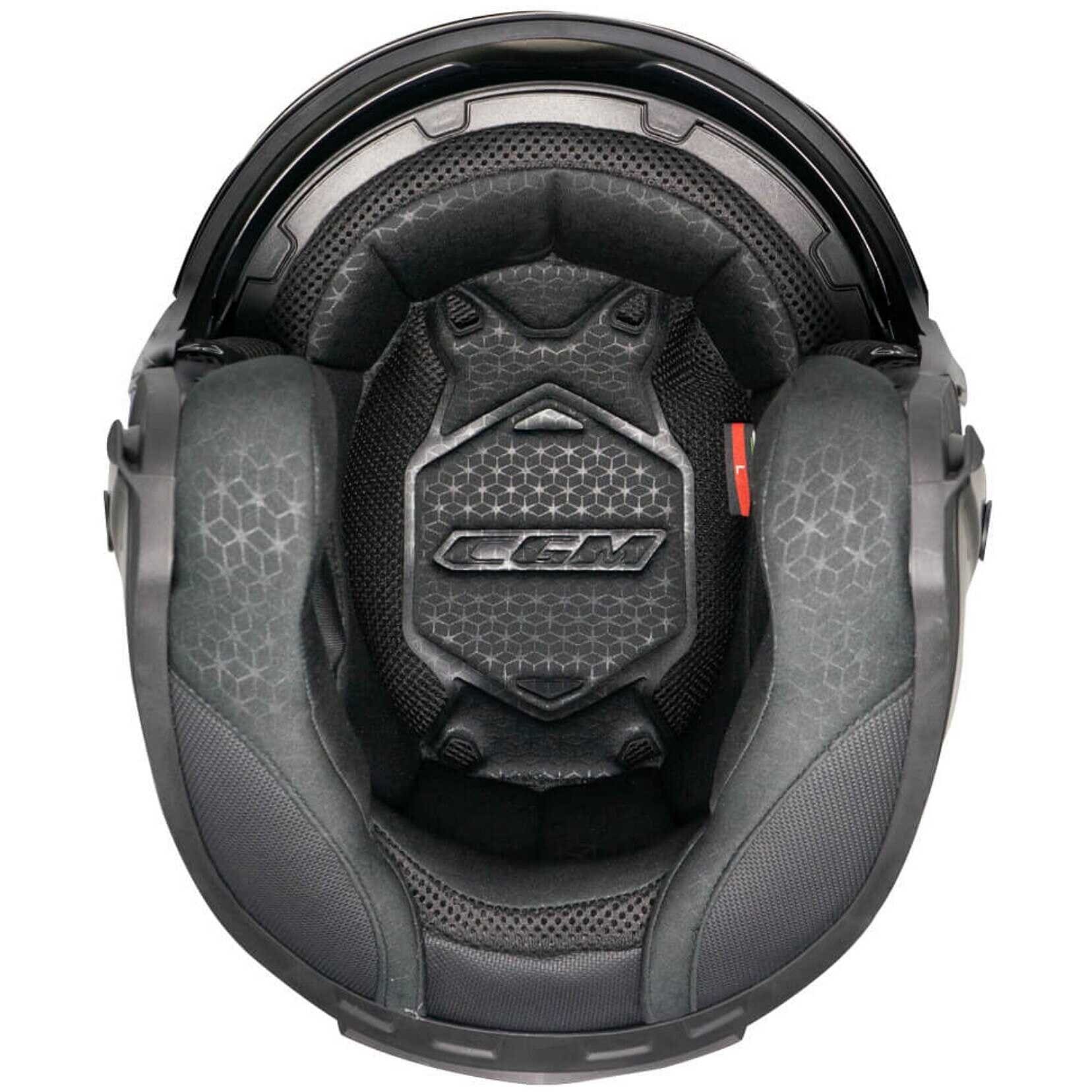 CGM 127A DEEP MONO Cara Abierta Jet Casco Negro Mate