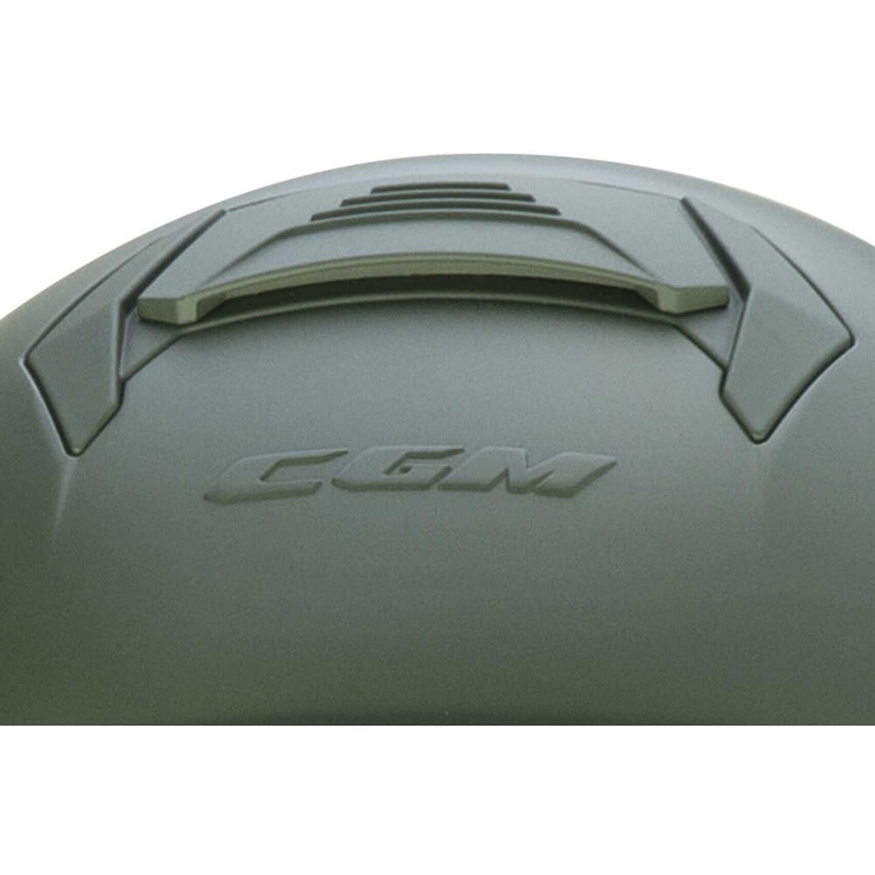 CGM 167A FLO MONO Abierto Scooter Casco Verde Mate Largo