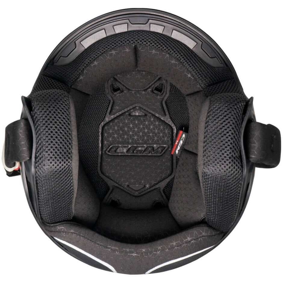 CGM 167R FLO STEP JET Moto Casco Gris Fucsia Largo