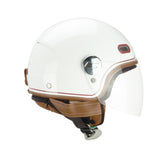 CGM 191V PIX VINTAGE Scooter Jet Casco Blanco Bordeaux