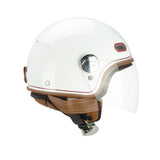 CGM 191V PIX VINTAGE Scooter Jet Casco Blanco Bordeaux