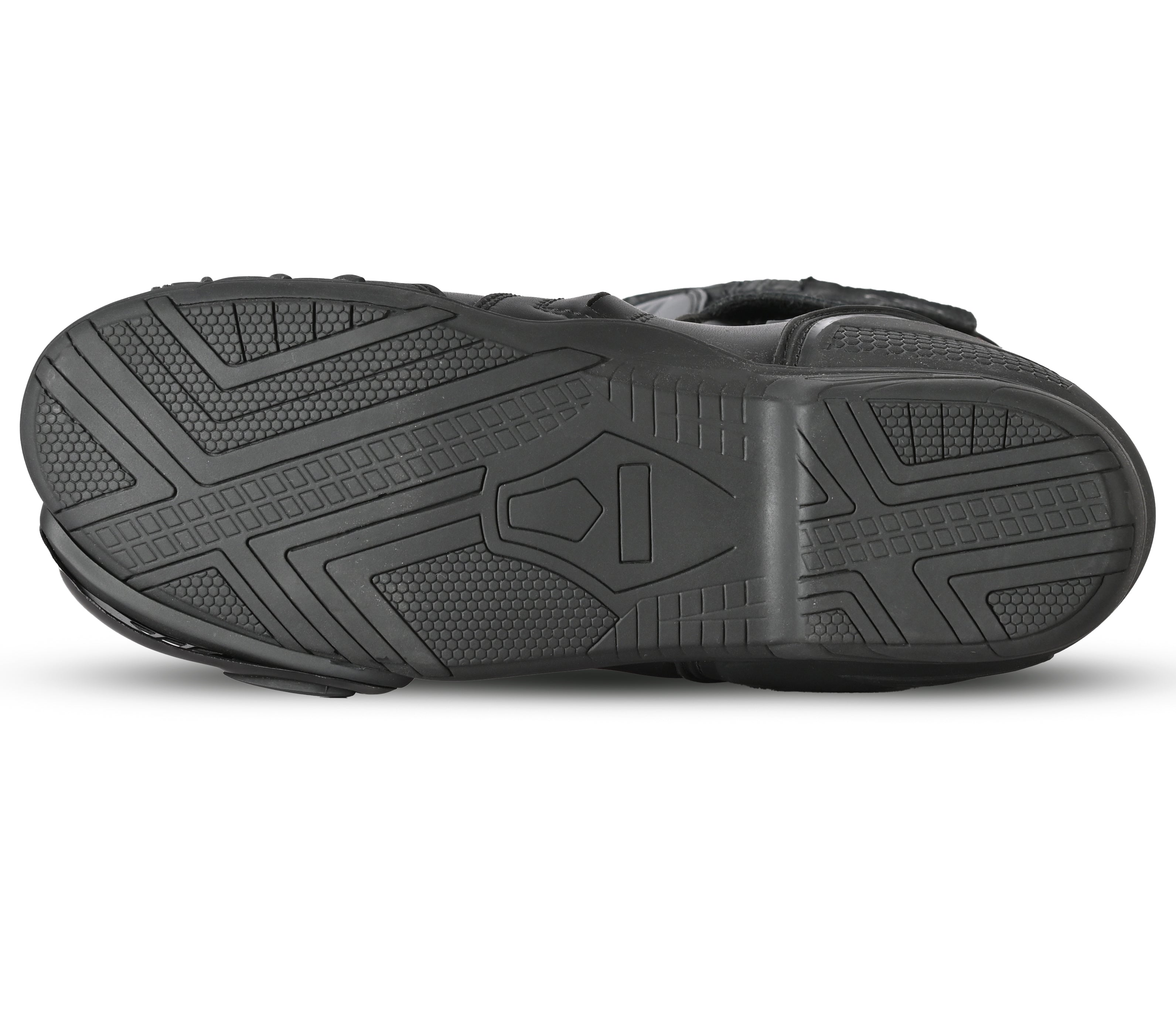 SHUA - Botas Piel Super Tech Negro/Amarillo Fluor-Maximo Moto