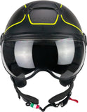 CGM 167G FLO WAY Casco Jet Antracita Amarillo Fluo Satinado - CASCO