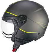 CGM 167G FLO WAY Casco Jet Antracita Amarillo Fluo Satinado - CASCO