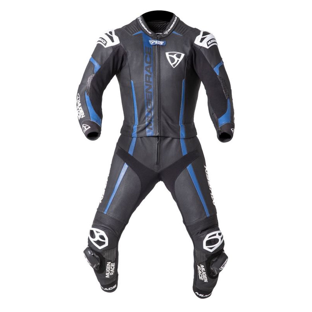 MUGENRACE MNR-1911 Traje Cuero Mucho Negro Azul