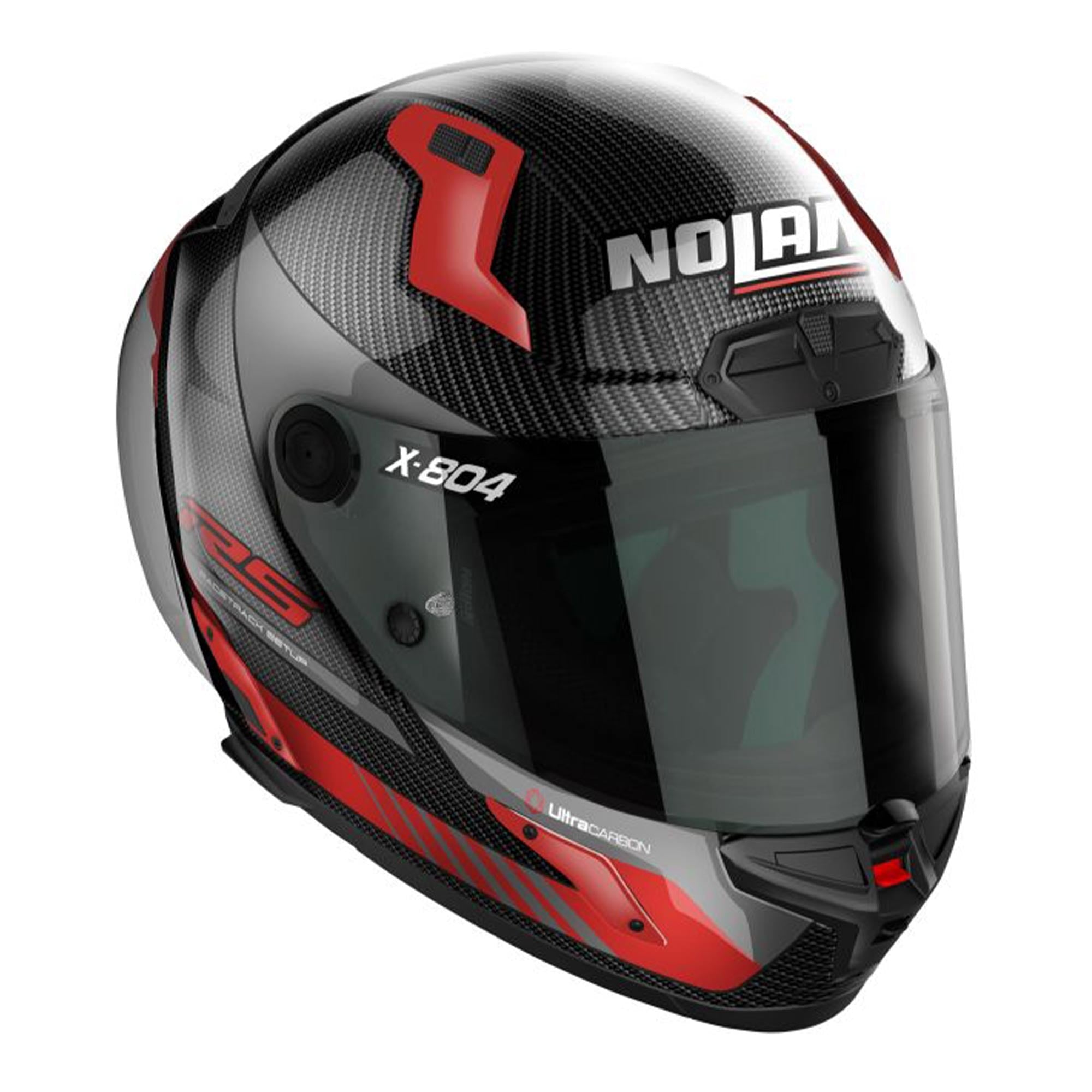 Nolan X-804 RS HOT LAP 013 Casco integral de moto racing rojo