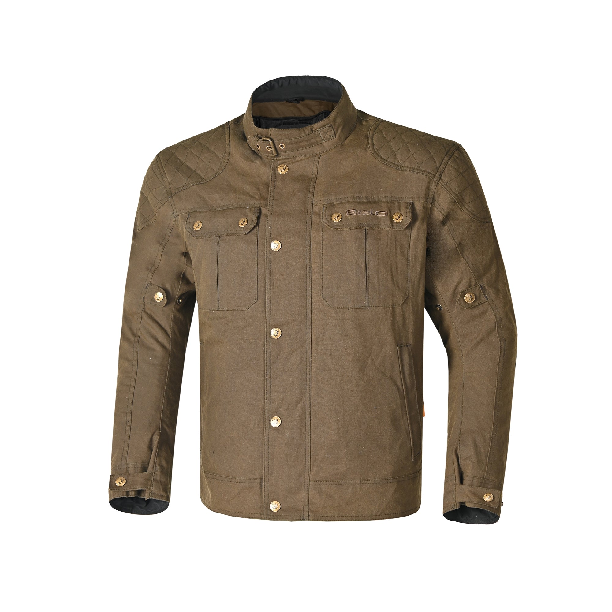 BELA - Chaqueta Textil Clutch Wax Cotton Jacket Verde - SECURTEX MOTOR S.L (t/a MaximoMoto)