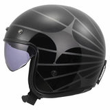 LS2 OF601 BOB II COSMIC CASCO DE MOTO NEGRO GRIS
