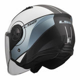 LS2 OF616 AIRFLOW II COVER CASCO DE MOTO GRIS AZUL