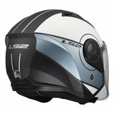 LS2 OF616 AIRFLOW II COVER CASCO DE MOTO GRIS AZUL