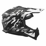 LS2 MX708 FAST II GROTESK CASCO DE MOTO NEGRO GRIS