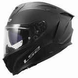 LS2 FF817 CHALLENGER II SOLID CASCO DE MOTO MATE NEGRO