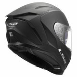 LS2 FF817 CHALLENGER II SOLID CASCO DE MOTO MATE NEGRO