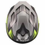 LS2 FF817 CHALLENGER II VIPER CASCO DE MOTO GRIS H-V AMARILLO