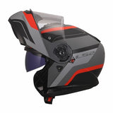 LS2 FF908 STROBE II MONZA CASCO DE MOTO NEGRO GRIS ROJO