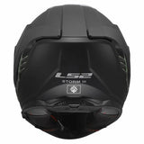 LS2 FF818 STORM III SOLID CASCO DE MOTO MATE NEGRO