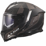 LS2 FF818 STORM III SPORTY CASCO DE MOTO NEGRO GRIS