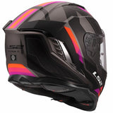 LS2 FF818 STORM III SPORTY CASCO DE MOTO GRIS PÚRPURA