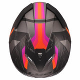 LS2 FF818 STORM III SPORTY CASCO DE MOTO GRIS PÚRPURA