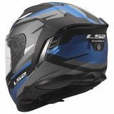 LS2 FF818 STORM III KOMAI CASCO DE MOTO NEGRO AZUL