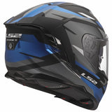 LS2 FF818 STORM III KOMAI CASCO DE MOTO NEGRO AZUL