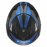 LS2 FF818 STORM III KOMAI CASCO DE MOTO NEGRO AZUL