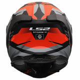 LS2 FF818 STORM III KOMAI CASCO DE MOTO NEGRO ROJO