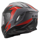 LS2 FF818 STORM III DYNAMO CASCO DE MOTO GRIS ROJO