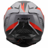 LS2 FF818 STORM III DYNAMO CASCO DE MOTO GRIS ROJO
