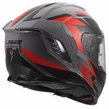 LS2 FF818 STORM III DYNAMO CASCO DE MOTO GRIS ROJO