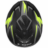 LS2 FF818 STORM III DYNAMO CASCO DE MOTO NEGRO H-V AMARILLO